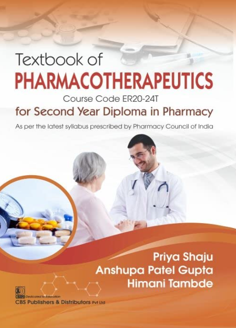 TEXTBOOK OF PHARMACOTHERPECUTICS FOR DIPLOMA IN PHARMACY (PB 2023)